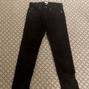 484 Slim-fit pant in black corduroy